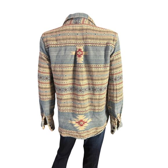 Faherty Doug Good Feather Canyon Overshirt Button-Down Size M - Picture 5 of 7